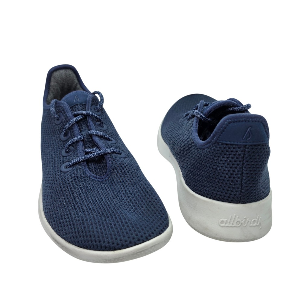 Allbirds Tree Runners Mens 11 Navy Blue Eucalyptus Fiber Sneakers TR M11